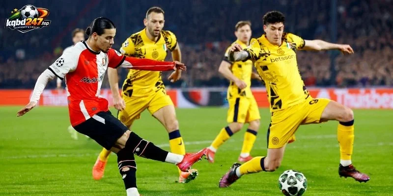 Phong độ trên sân của Feyenoord vs Inter gần đây