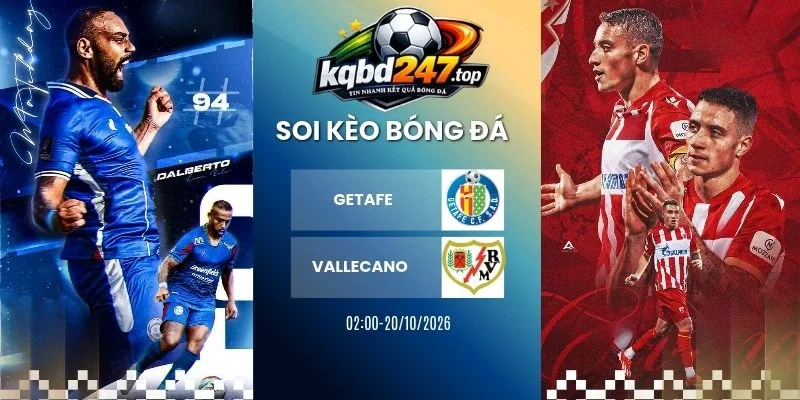 Soi kèo Getafe vs Vallecano - La Liga, 20/10/2026