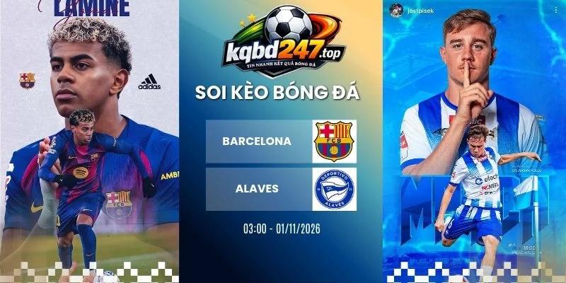 Tỷ lệ kèo Barcelona vs Alaves, La Liga - 1/11/2026