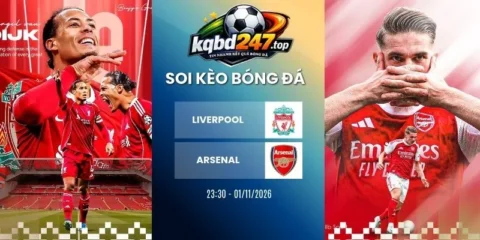 Soi kèo Liverpool vs Arsenal, NHA - 1/11/2026