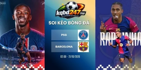 Soi kèo PSG vs Barcelona, C1 - 21/10/2026